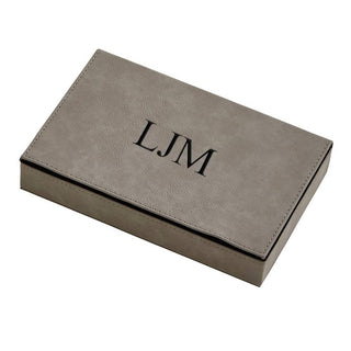 Creative Gifts International - Leatherette 2 Card Deck Set, 5" X 7.75"