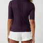 Free People - Krystal Polo Collared Short Sleeve Top