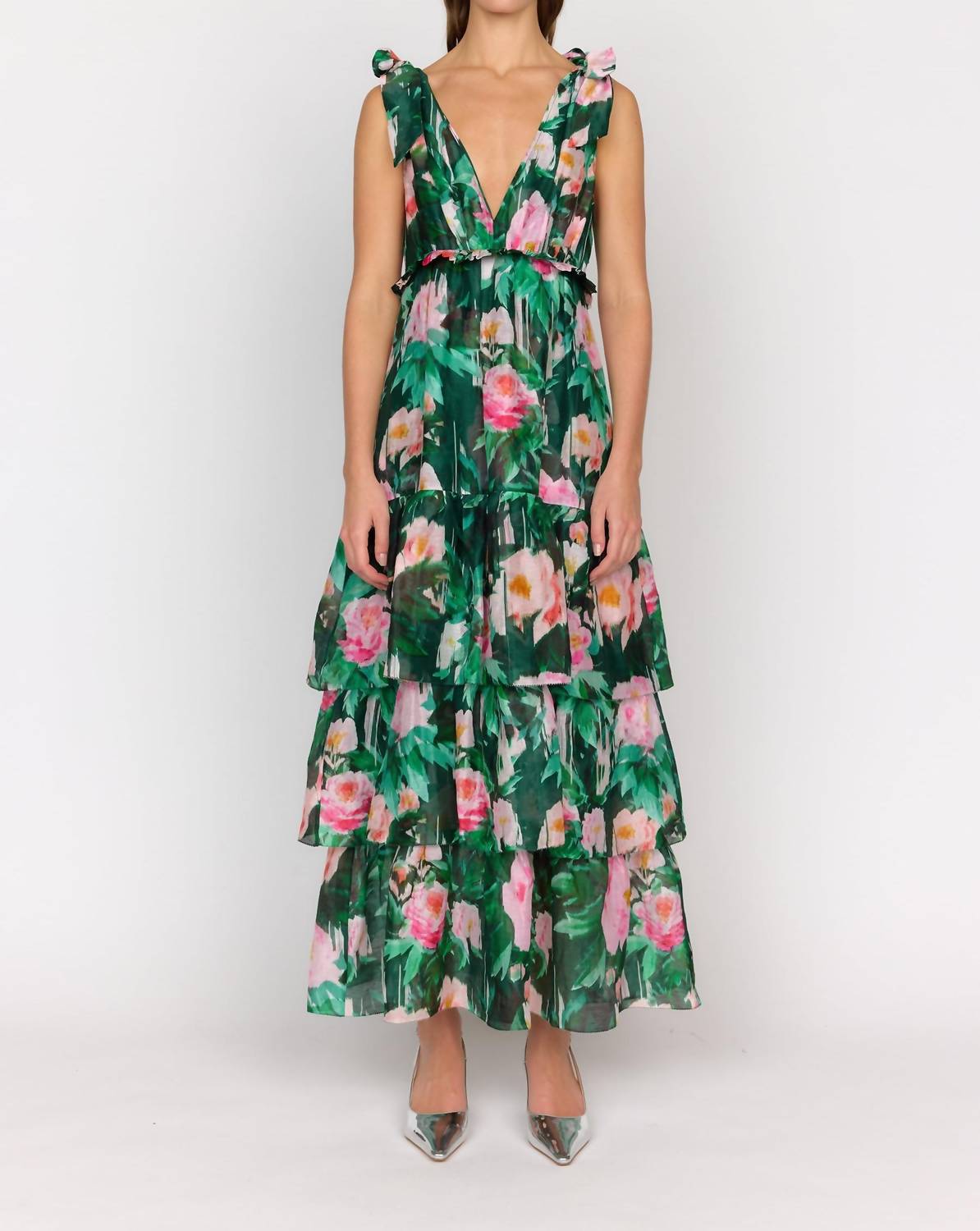Christy Lynn - Alex V-neck Maxi Dress