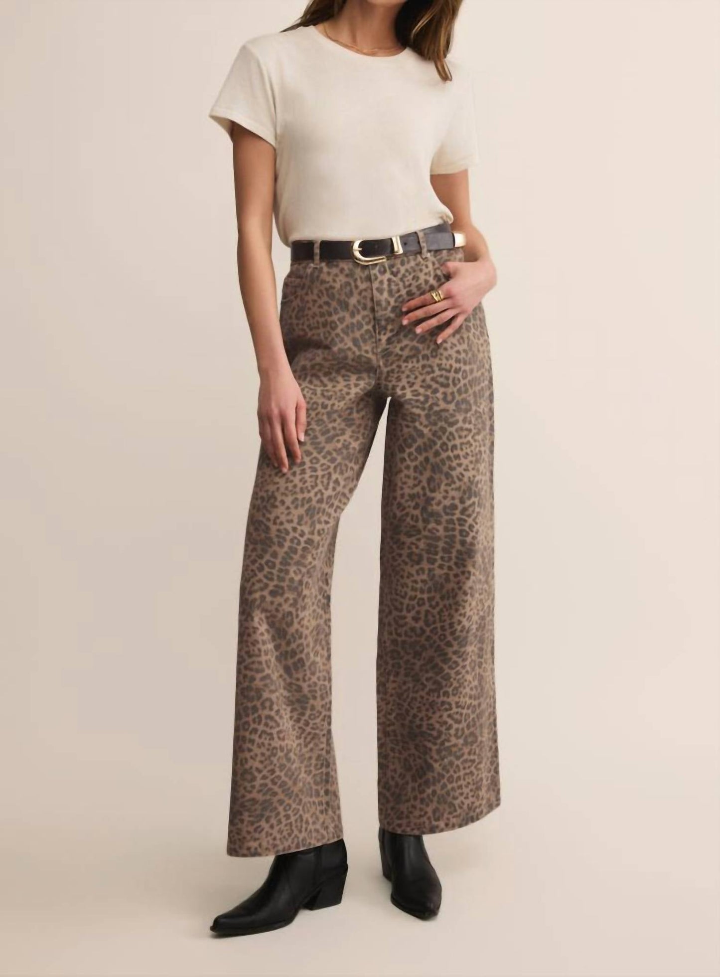 Z Supply - Marli Denim Leopard Pant