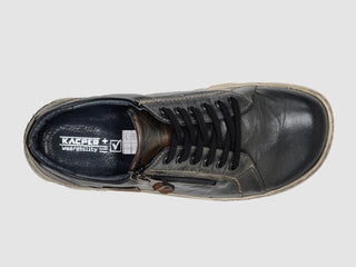 Kcr Group - Sapatos de couro com zíper originais masculinos