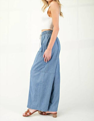 Ee:Some - Harper Stone Washed Straight Leg Pants
