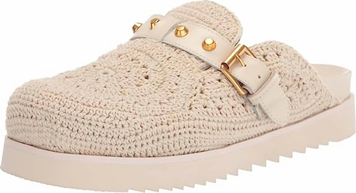 Ash - Women's Buckle Strap Slip On Round Toe Clogs