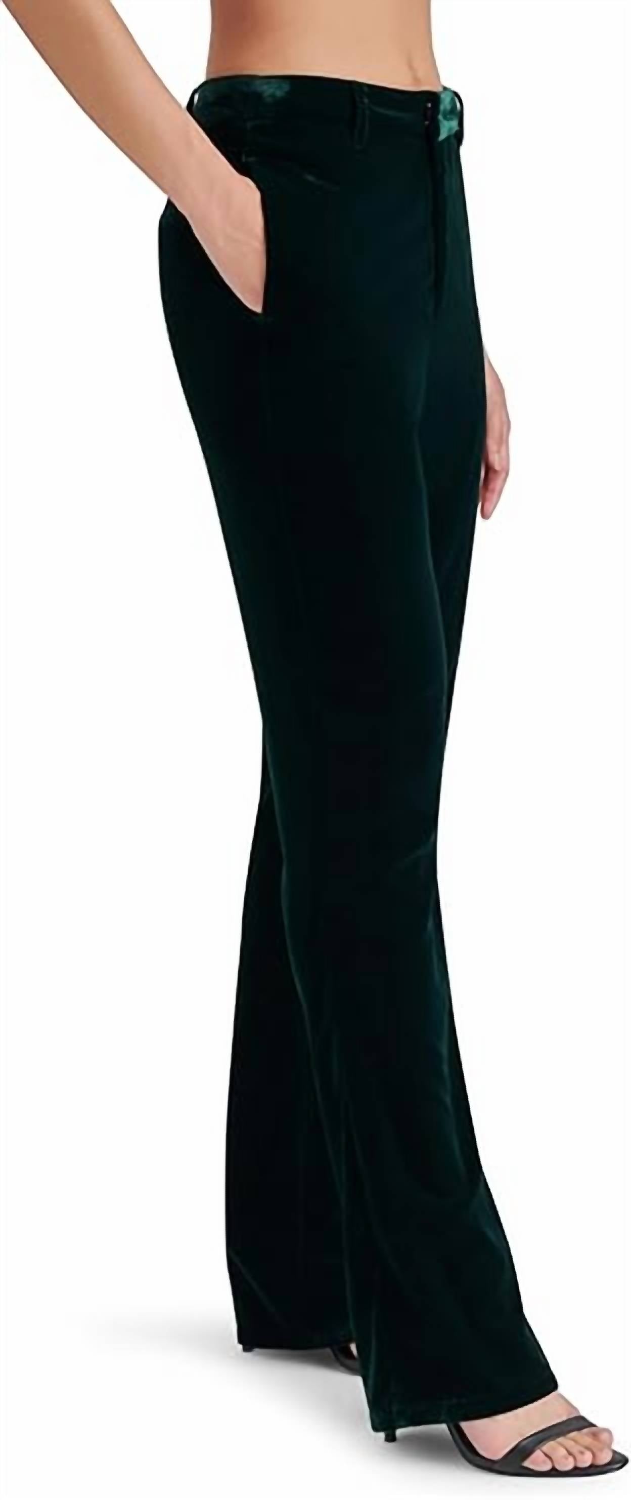 Steve Madden - Mercer Velvet Straight Leg Pants