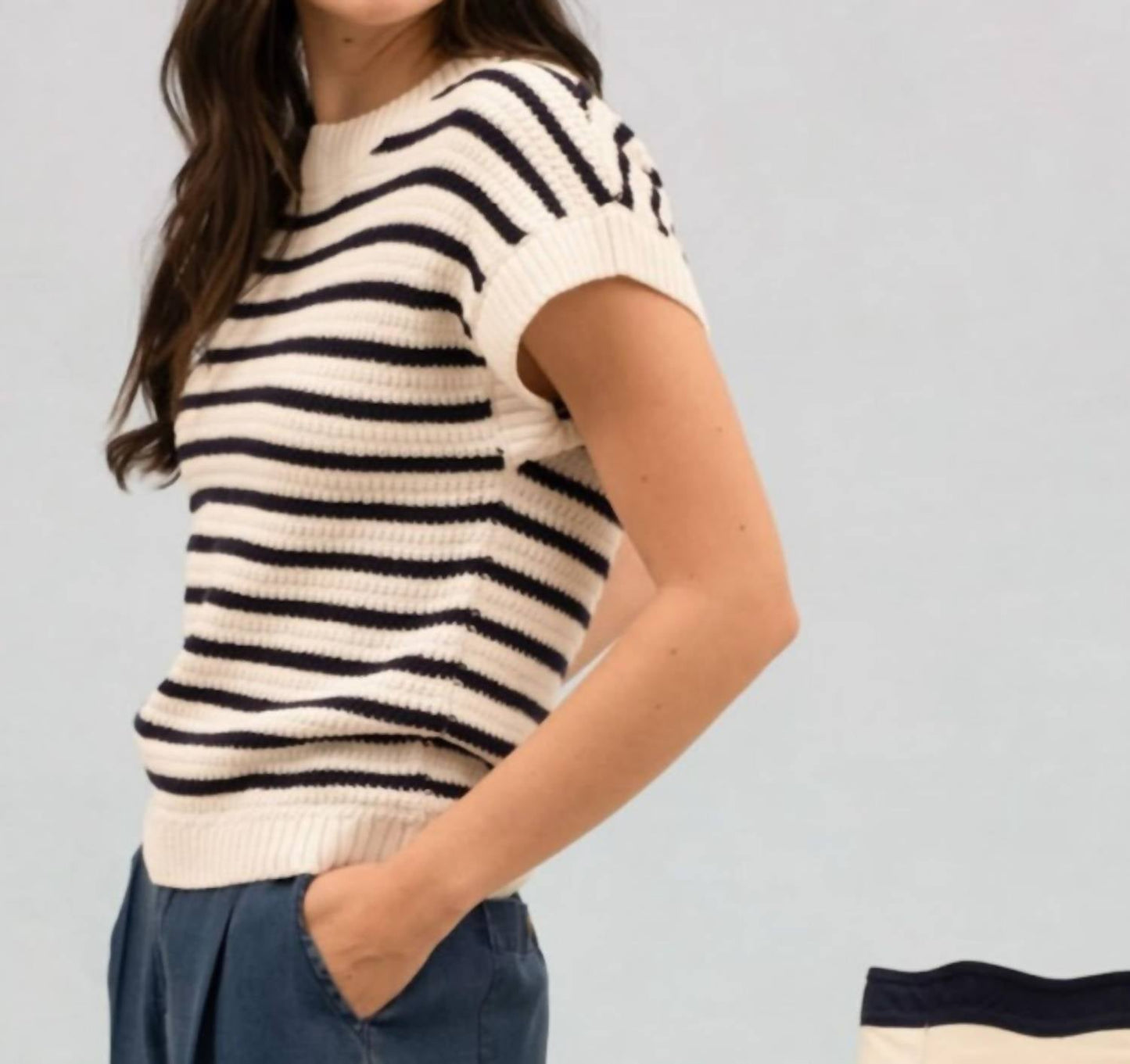 Blu Pepper - Zoey Stripe Pullover Sweater