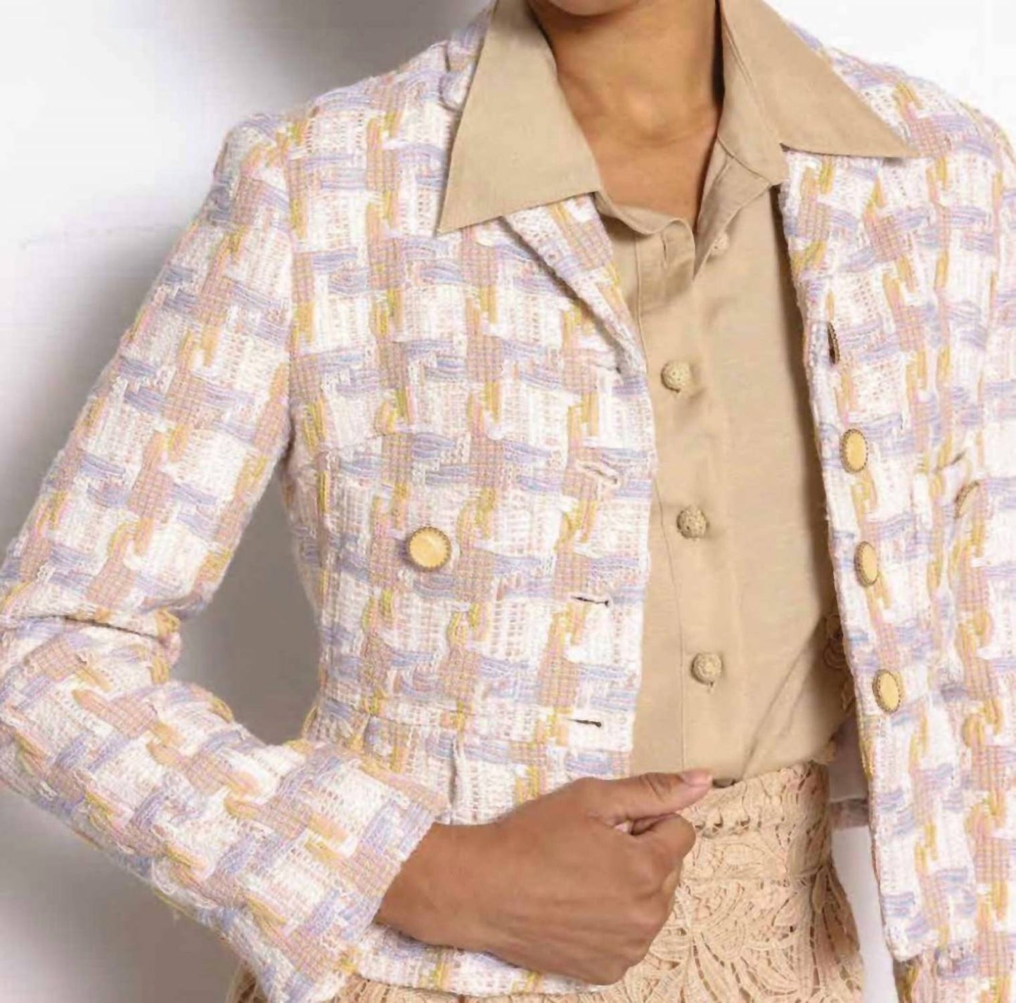 Dream Catcher - Ana Tailored Cream Blazer