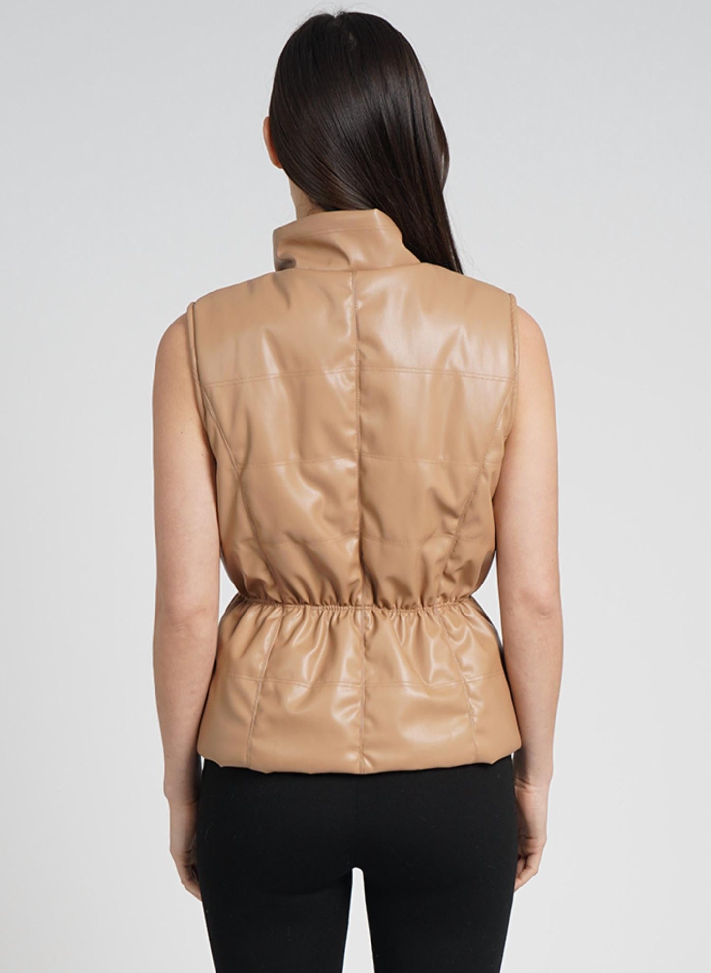 Love Token - Chlo Puffer Vest With Cinched Waist