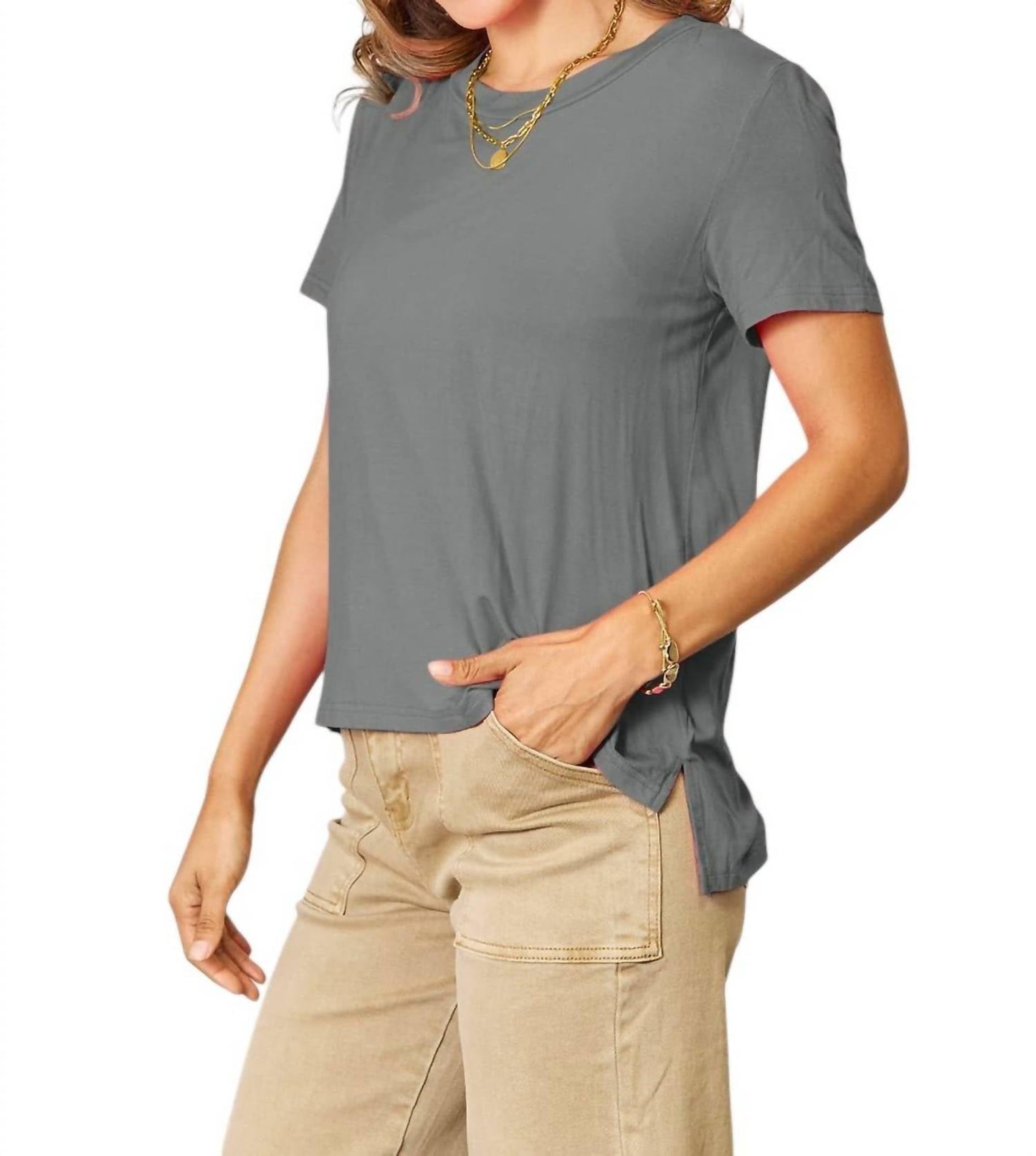 Basic Bae - Full Size Round Neck Short Sleeve T-Shirt