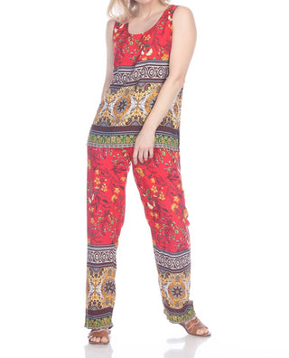 Paparazzi - Blusa com decote redondo e estampa de rayon