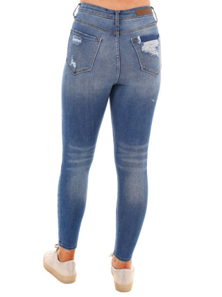 Cello - Calça jeans skinny Born To Run High Rise Destroy