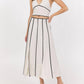 Vintage Havana - Linen Blend Maxi Skirt