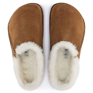 Birkenstock - Sandálias femininas Zermatt Premium Suede estreitas