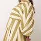 Arrange - Curve Full Pleat Striped Midi Dress