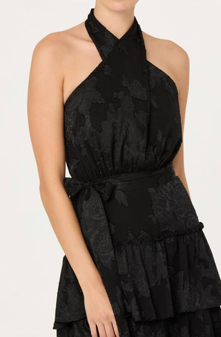 Astr - Adamaris Tiered Halter Maxi Dress