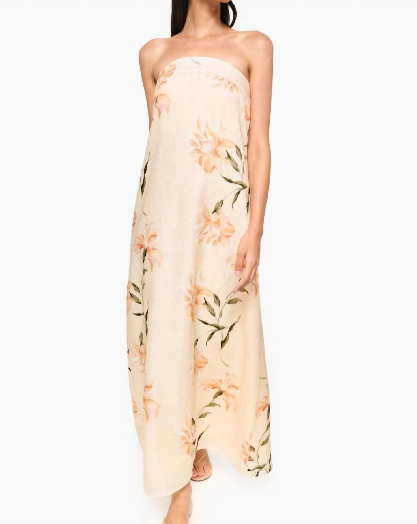 Cami Nyc - Women's Andalus Strapless Linen Maxi Dress