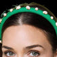 Hello Edie - Embellished Canvas Ultra Slim Headband