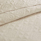 3 Piece Reversible Bedspread Set Cream King/Cal King