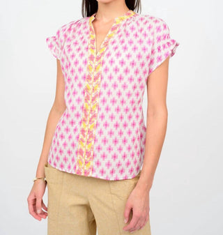 Ivy Jane - Women's Trellis Stitched Popover Top