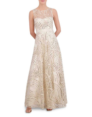 Eliza J - Women's Sequined Illusion Gown