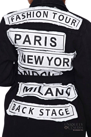 American Bazi - EDGY PLUS: Jaqueta Jeans Fashion Tour