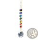 Chakra Rainbow Crystal Sun Catcher with Faceted Prism