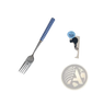 Checkered Stainless Steel Cutlery Tableware Set