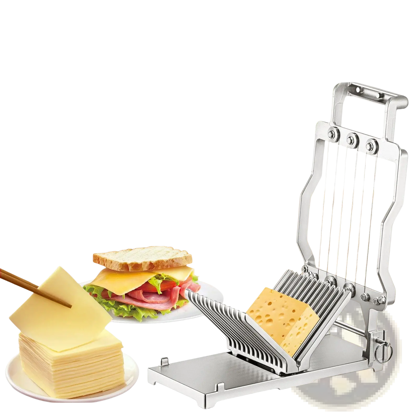 Cheese Slicer with Wire 1cm and 2cm Cutting Blades