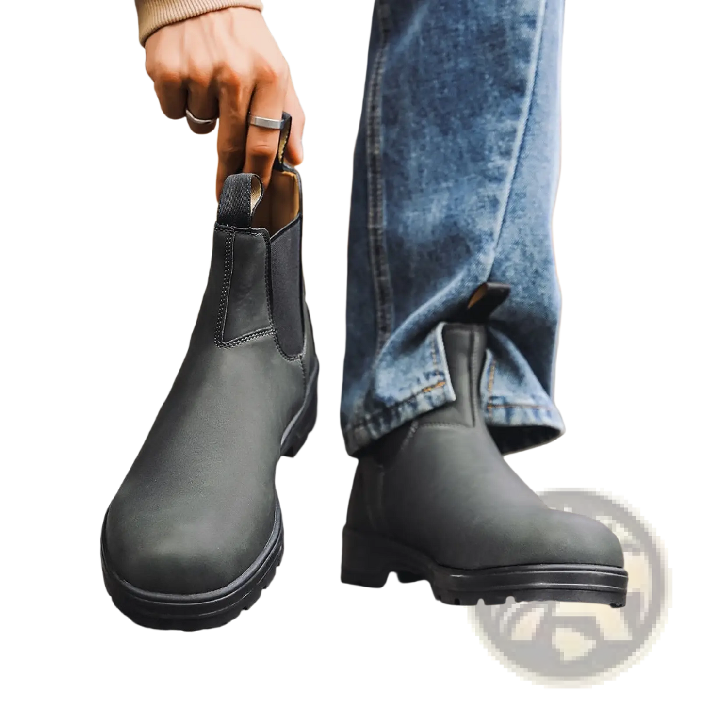 Chelsea Boots Unisex Vintage Leather Martin Boots