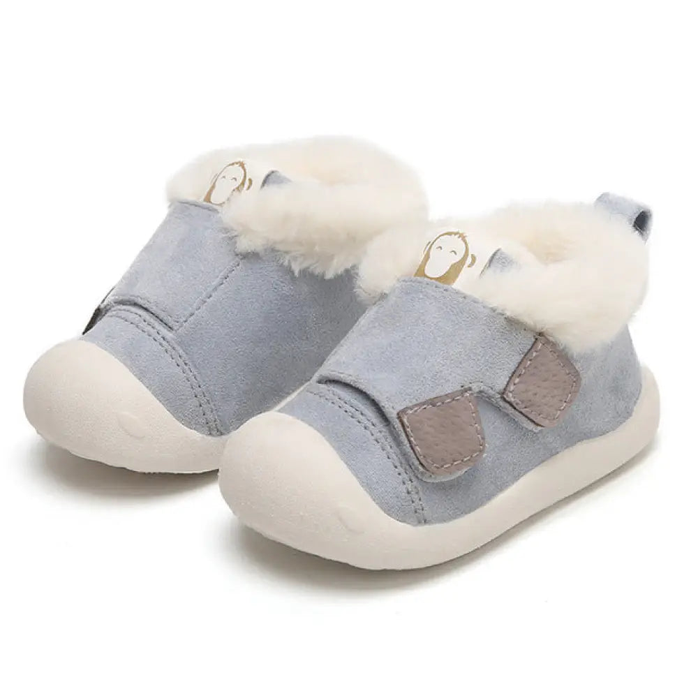 Animal Themed Plush Faux Fur Toddler Snow Boots