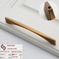 Minimalist Brushed Brass Cabinet Handle and Knob Set