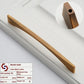 Minimalist Brushed Brass Cabinet Handle and Knob Set