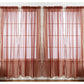 Pacote com 4 unidades da J&amp;V TEXTILES: Painéis de cortina transparentes sólidos