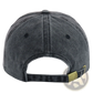 Christian Cross Leather Patch Baseball Hat Distressed