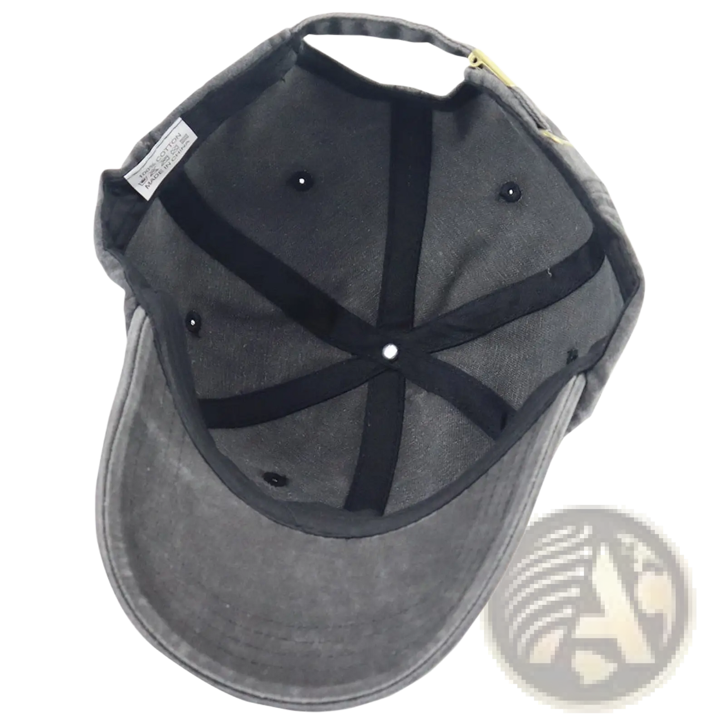 Christian Cross Leather Patch Baseball Hat Distressed