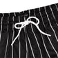 Common Hype Split Pinstripe Mesh Short Jet Black