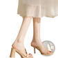 Chunky Heel Open Toe Crisscross Strap Sandals