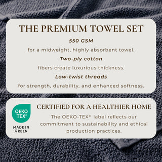 Cotton Textured Bath Towel Set - Acacia Collection