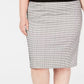 Calvin Klein Saia Plus Size Feminina com Acabamento Tubular Cinza Tamanho 14W