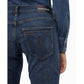 Calça jeans feminina Calvin Klein cintura média justa Hamptons azul escuro tamanho 27" x 30"