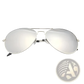 Classic Gold Rimmed Aviator Uv Protection Sunglasses