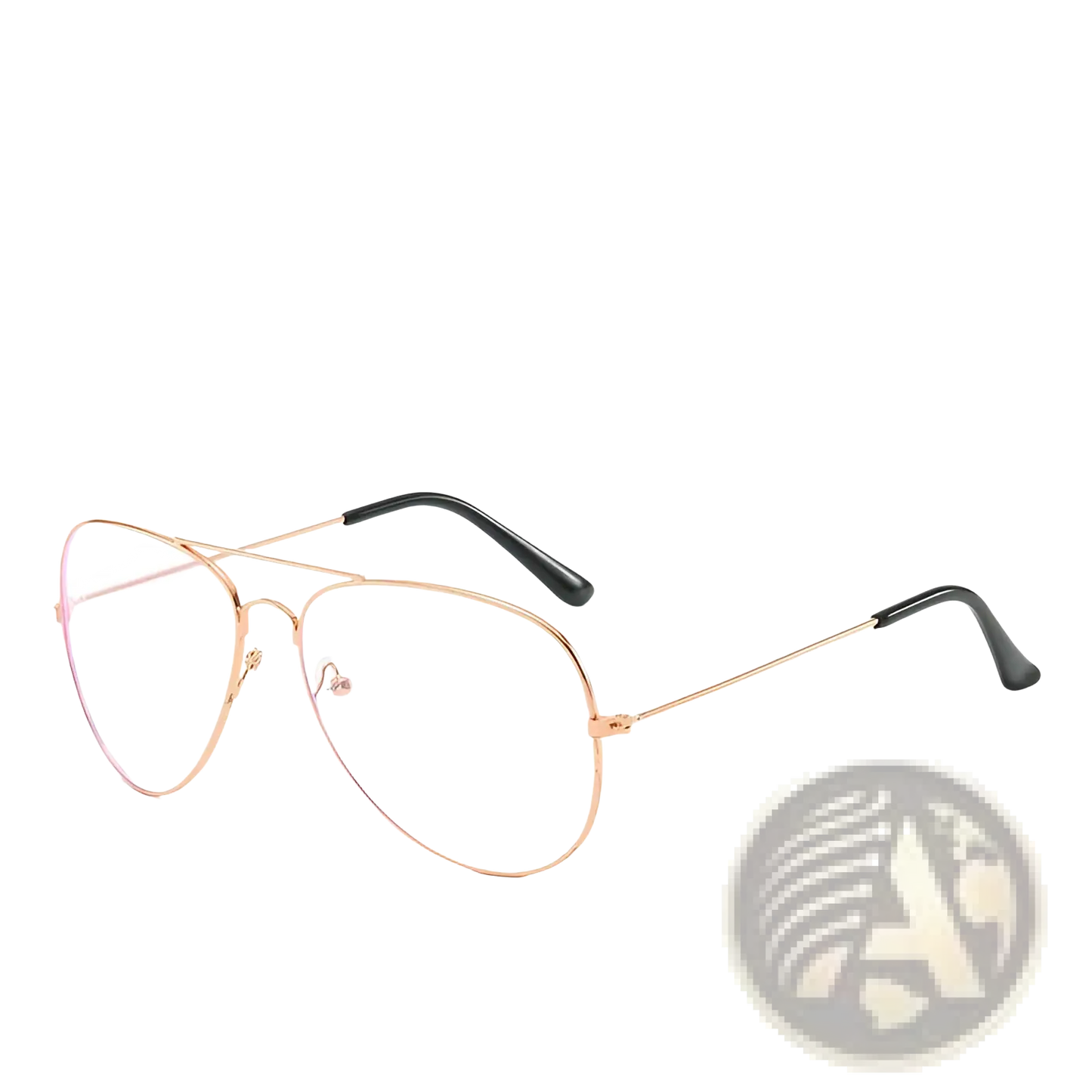 Classic Gold Rimmed Aviator Uv Protection Sunglasses