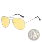 Classic Unisex Metal Aviator Sunglasses with Uv Protection