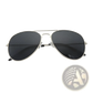 Classic Unisex Metal Aviator Sunglasses with Uv Protection