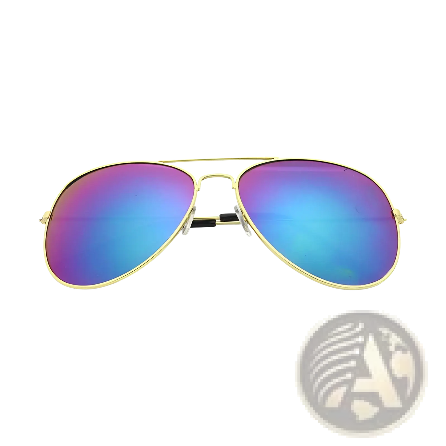 Classic Unisex Metal Aviator Sunglasses with Uv Protection