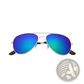 Classic Unisex Metal Aviator Sunglasses with Uv Protection