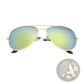Classic Unisex Metal Aviator Sunglasses with Uv Protection