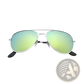 Classic Unisex Metal Aviator Sunglasses with Uv Protection