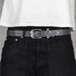 Commons Studios Outlaw Leather Belt Onyx