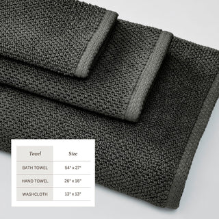 Cotton Textured Bath Towel Set - Acacia Collection