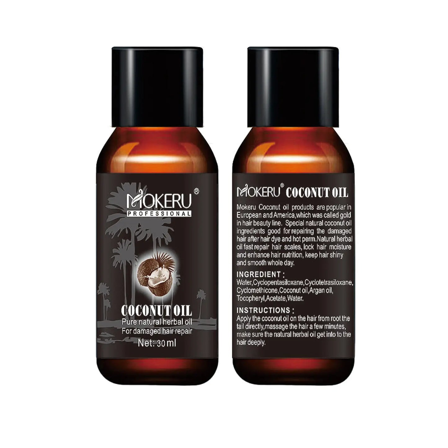 Coconut Oil Hair Repair Serum for Frizz and Damage 30ml